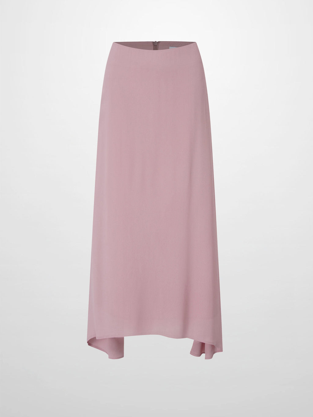 Curved Hem Maxi Skirt-Mauve-1