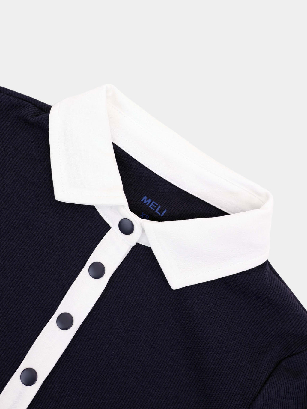 White Collar Polo-Navy