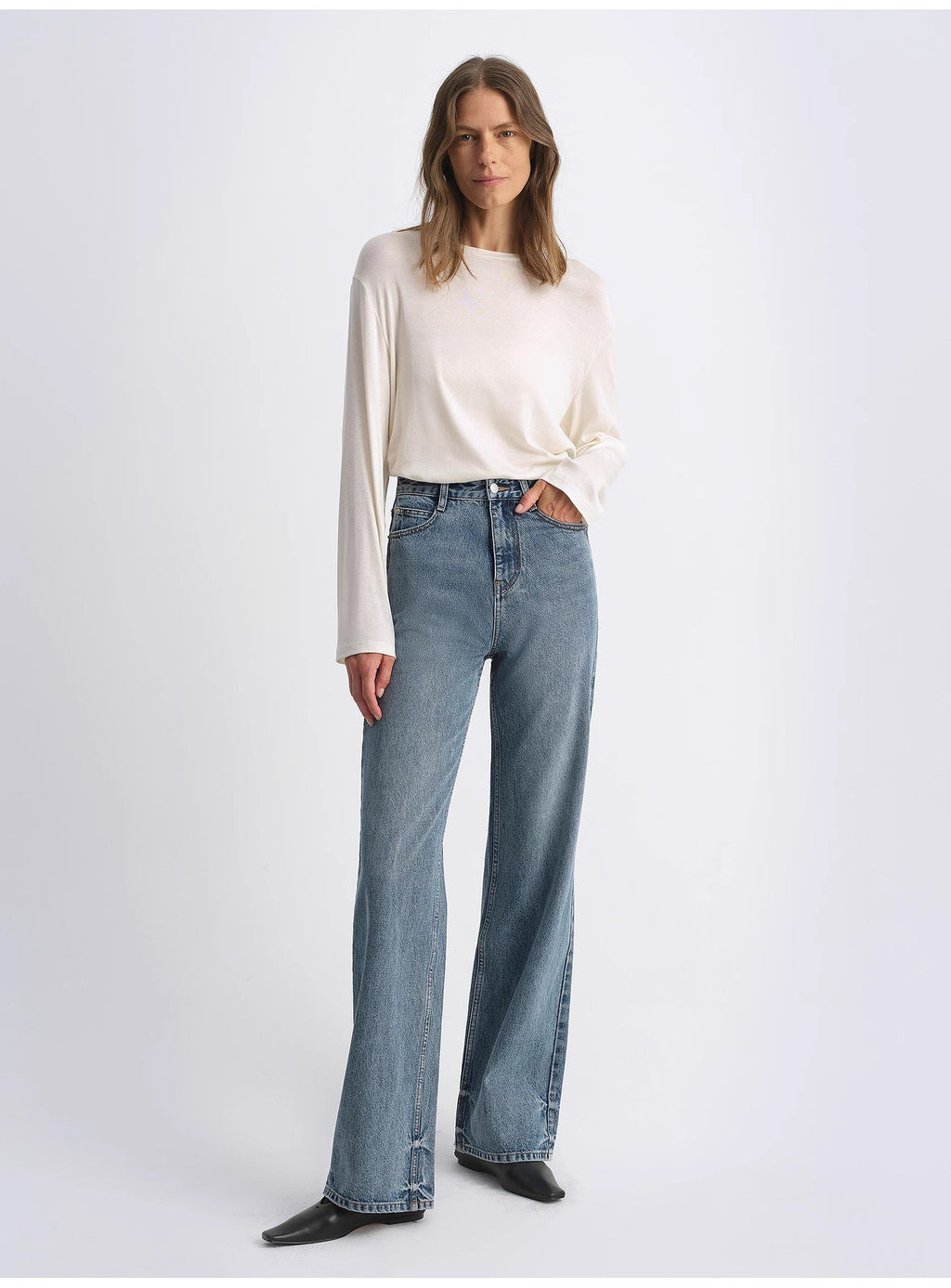 Washed Organic Cotton Slim Jeans