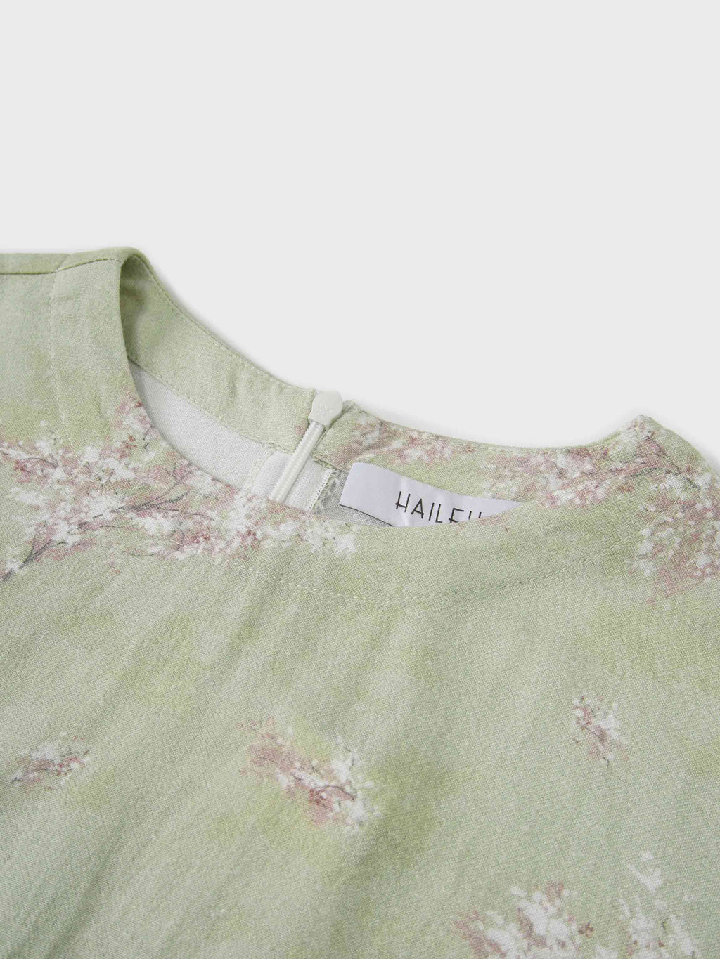 Linen Blend Crop Swing Top-Soft Floral-2
