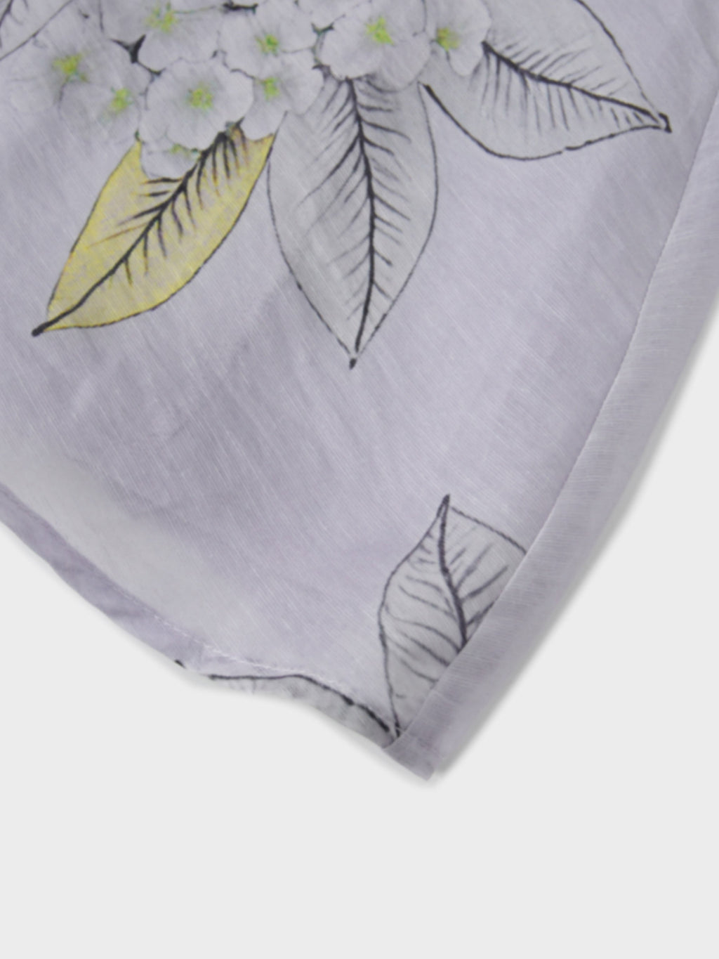 Braided Detail A-Line Skirt-Lavender Floral-4