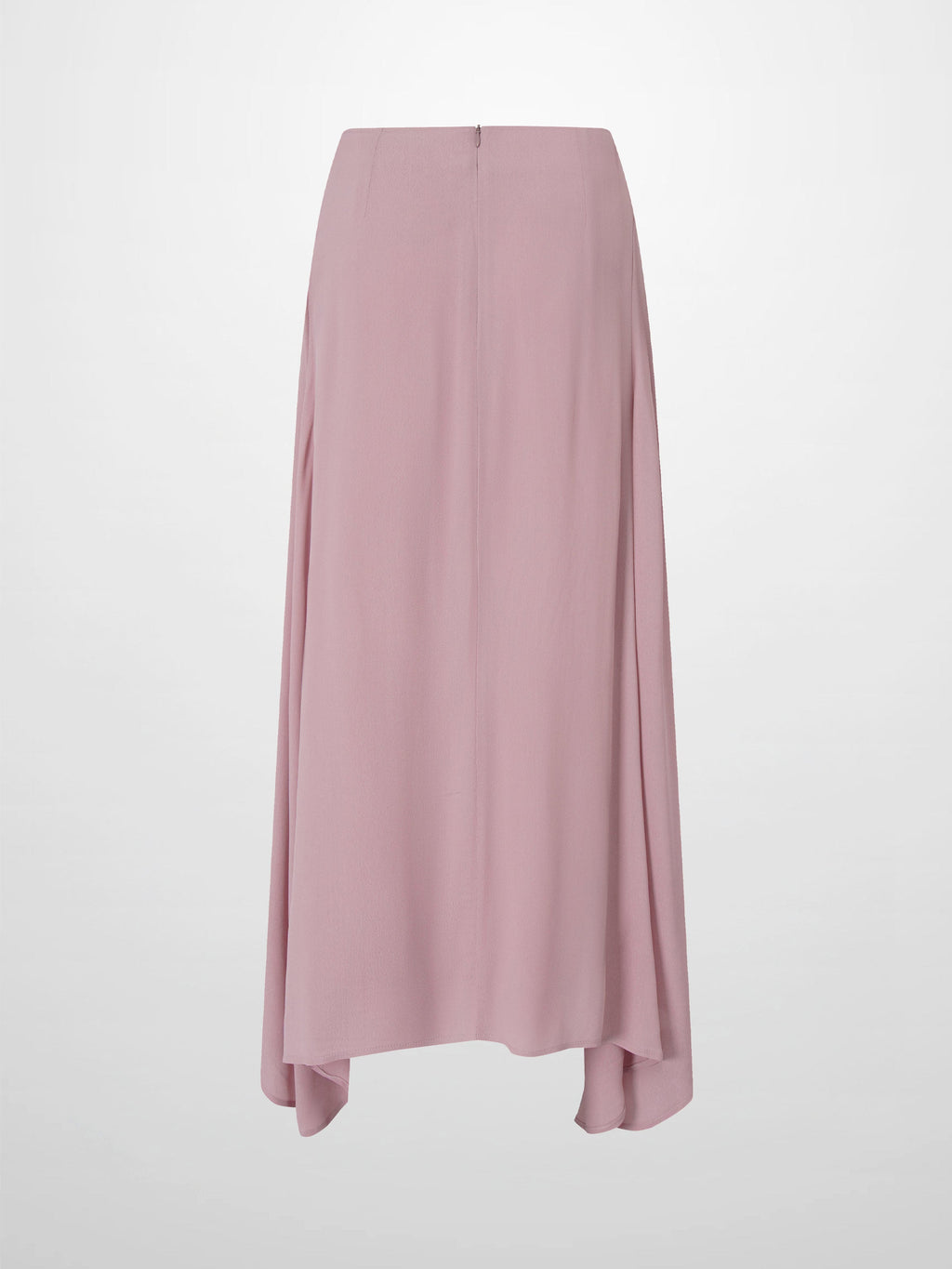 Curved Hem Maxi Skirt-Mauve-3