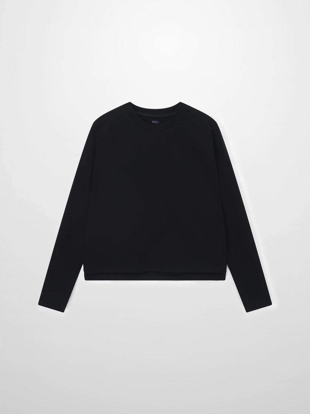 Cropped Boxy Tee-Black-1