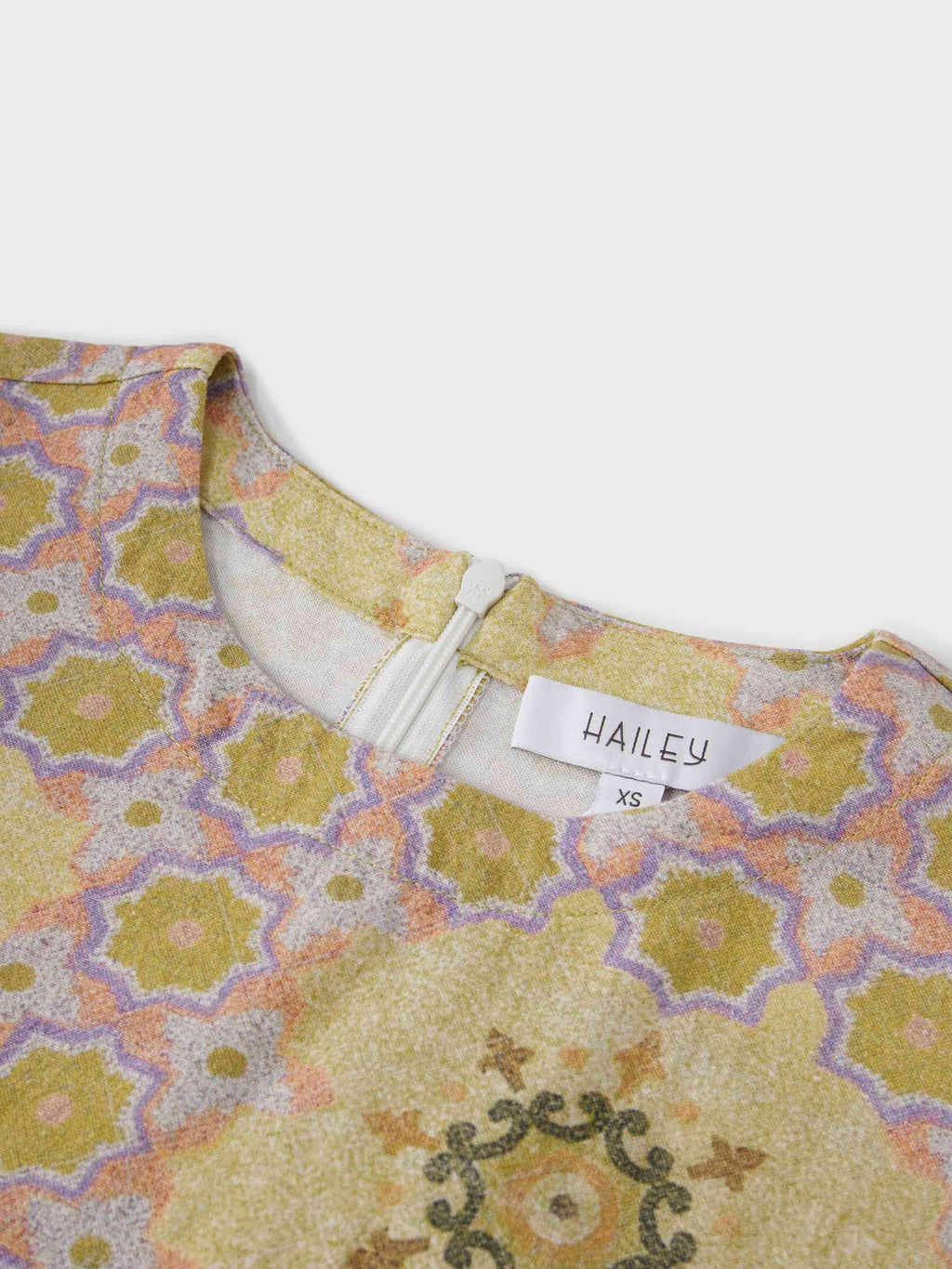 Linen Blend Crop Swing Top-Geometric-3