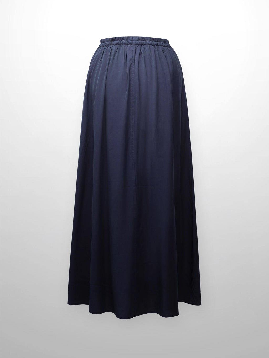 DRAWSTRING RUFFLE SKIRT-NAVY-3