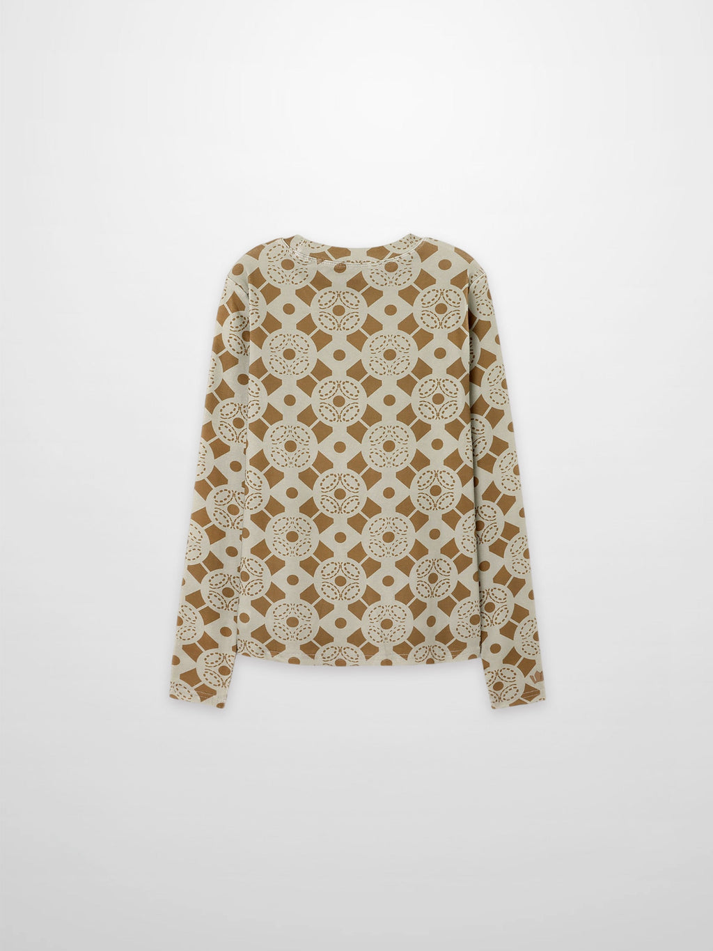 Basic Printed T-shirt-Geometric Design