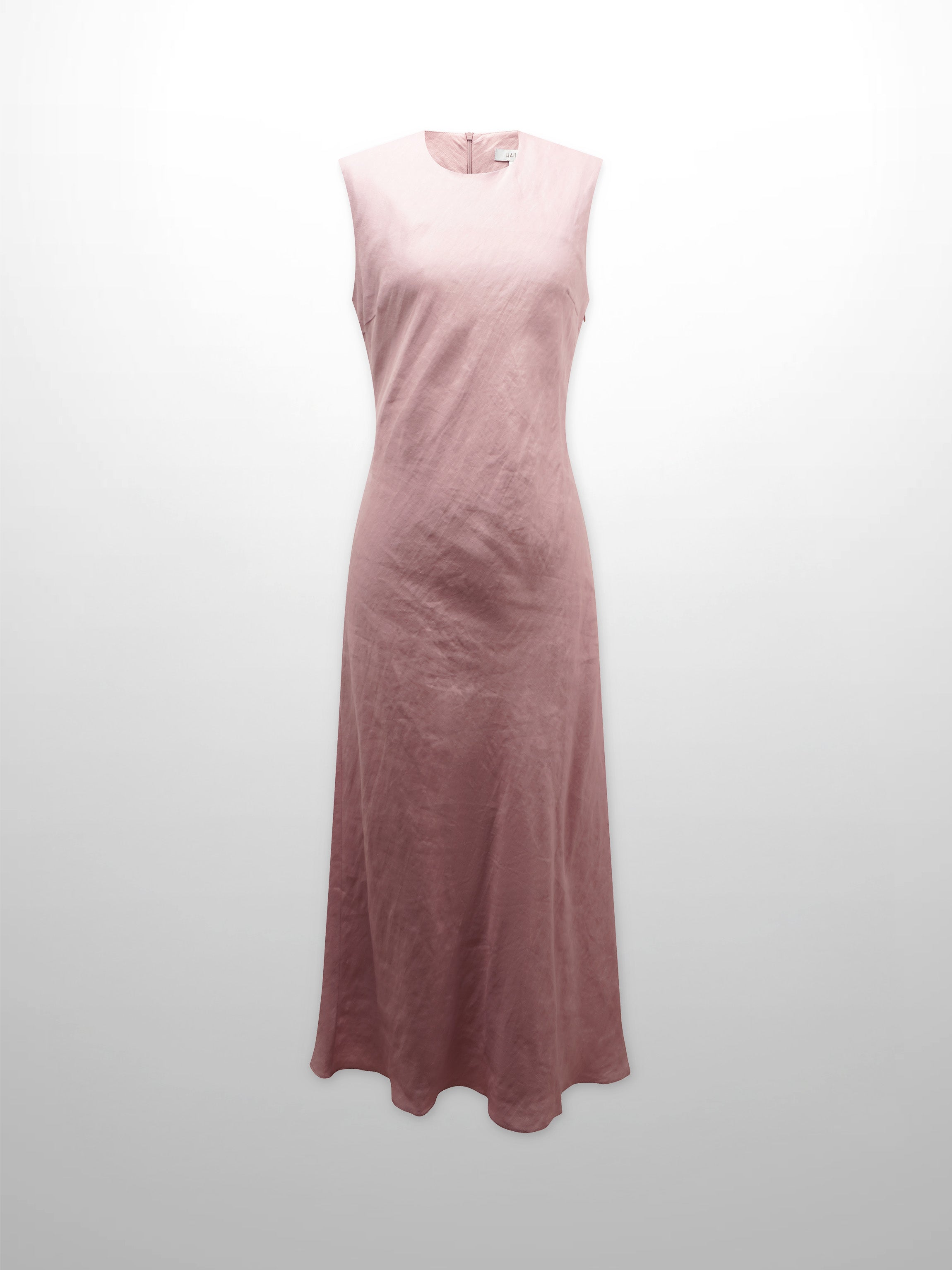 Linen A-Line Slip Dress-Blush-1