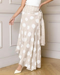 Italian Linen Polka-Dot Skirt