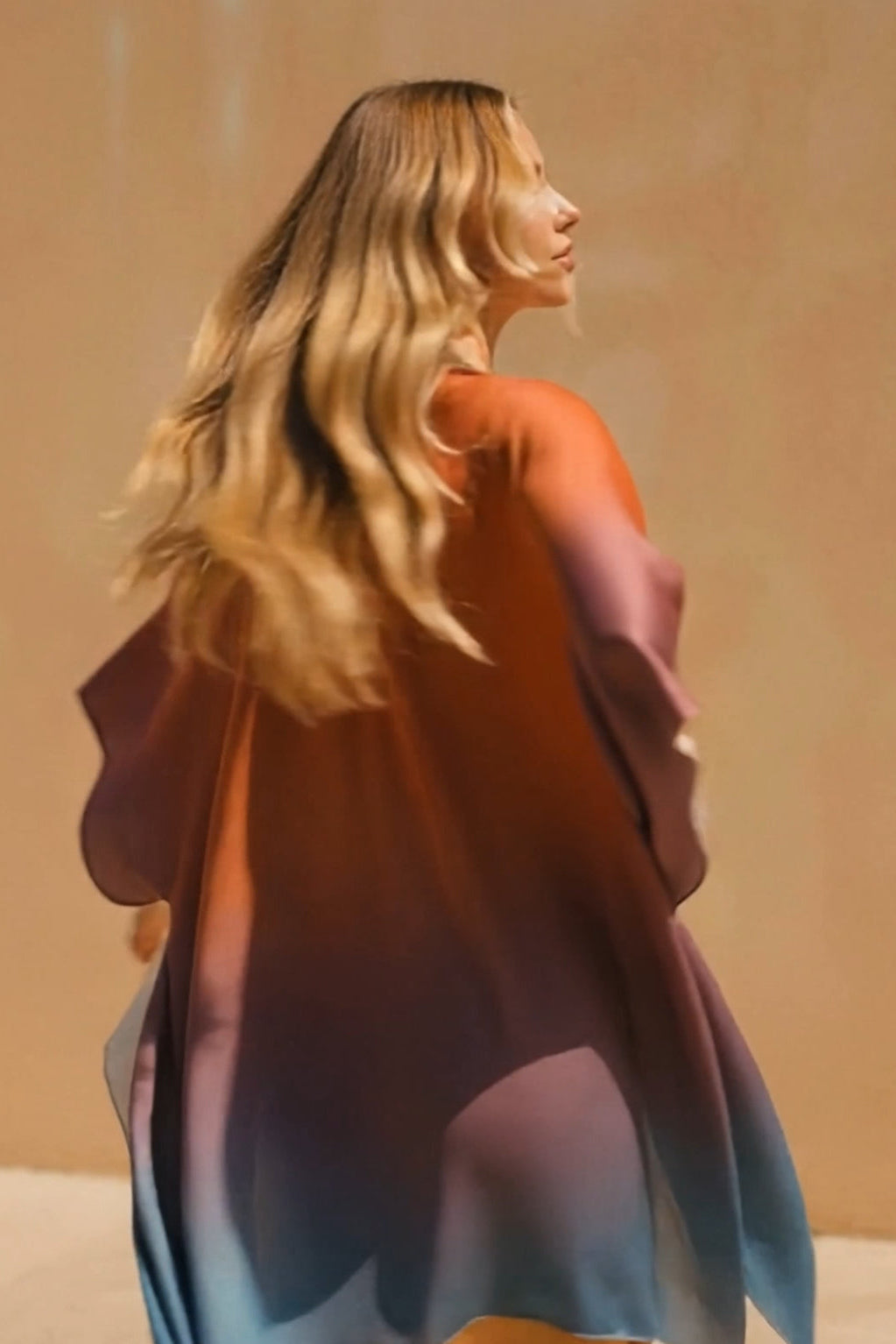 Electra Silk Kimono in Sunrise