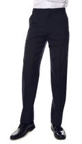 Navy Pinstripe Mens Regular Fit Uniform Dress Pants-0