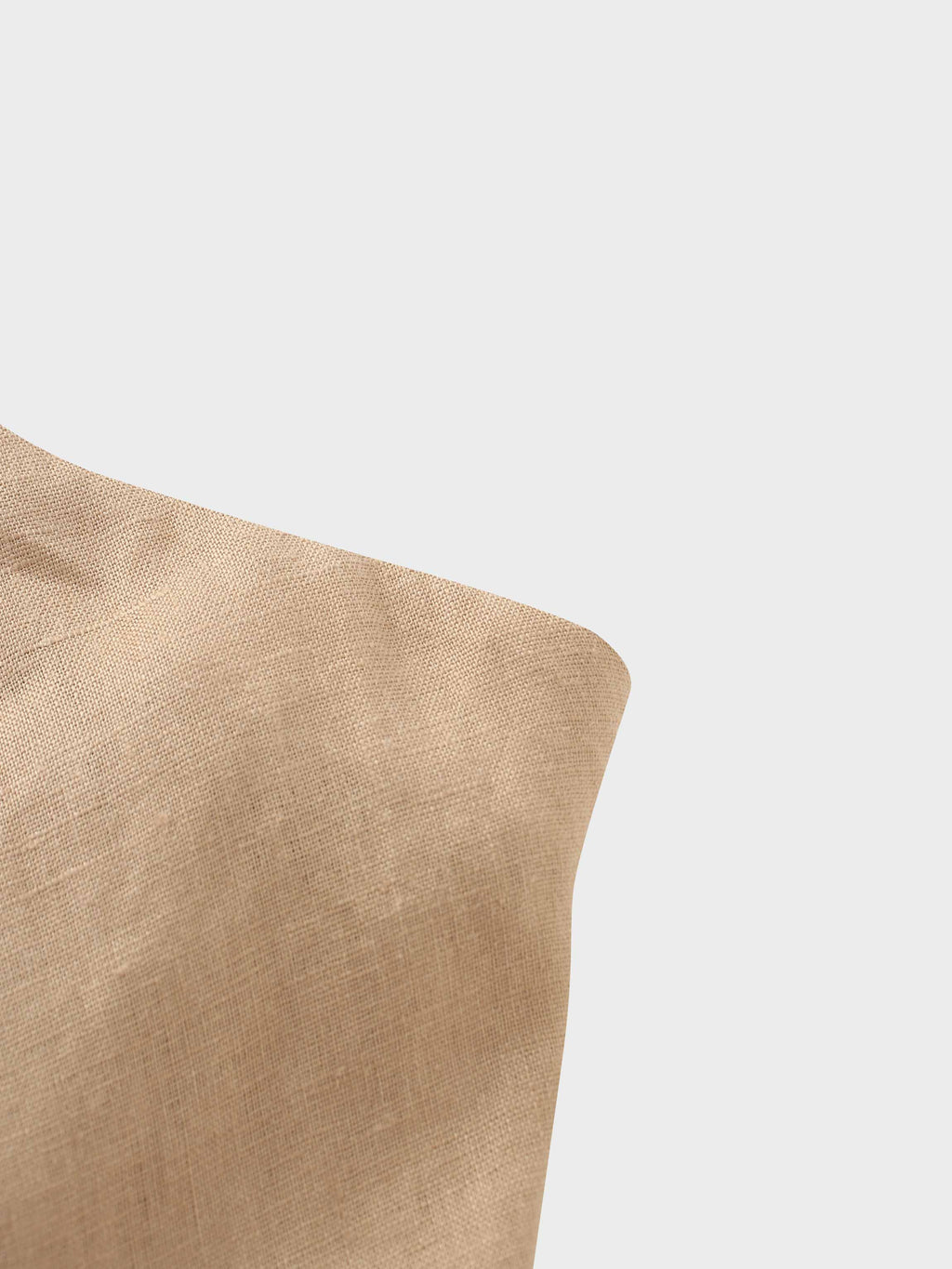 Linen Slip Skirt-Tan