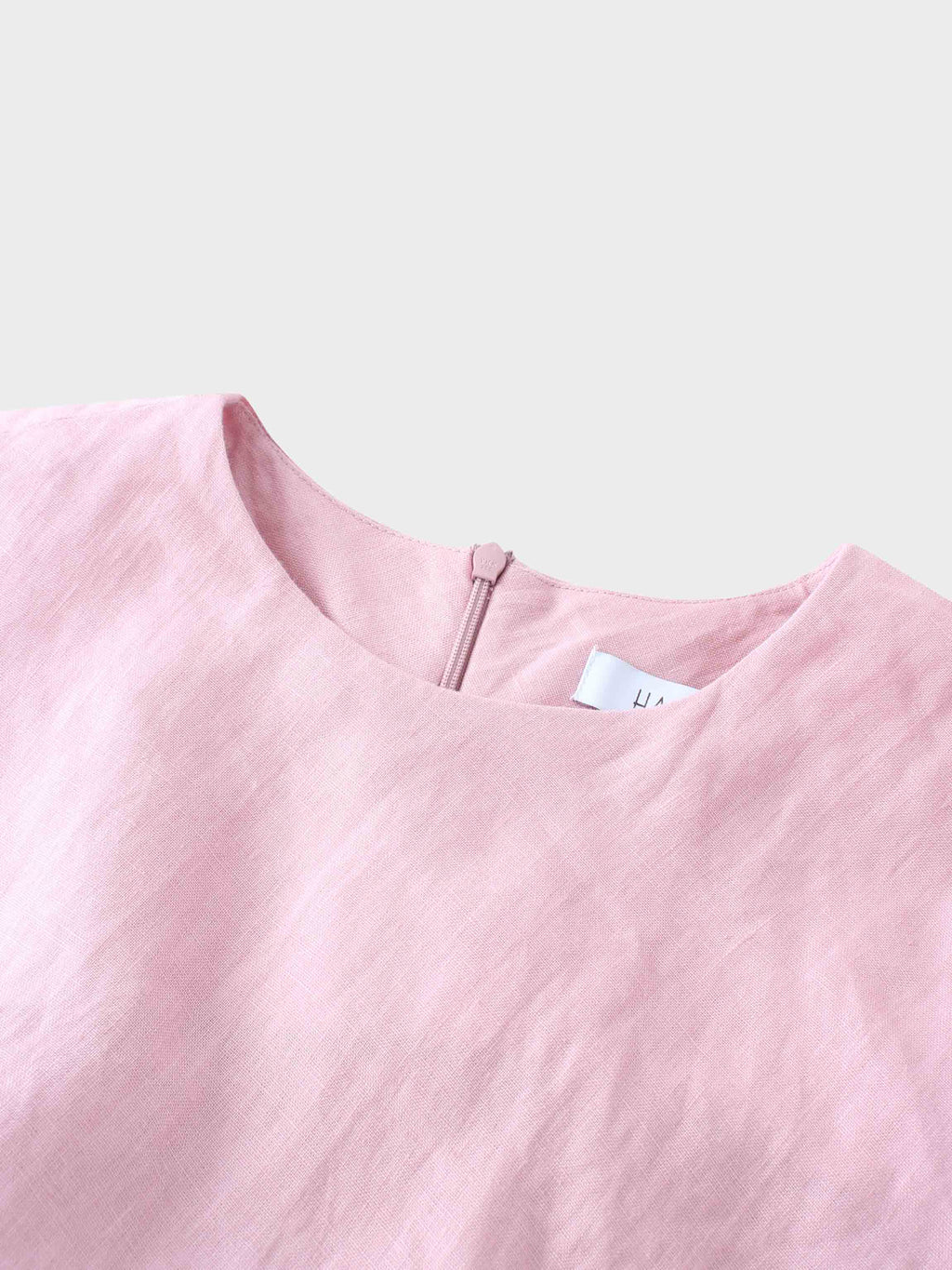 Linen A-Line Slip Dress-Blush-3