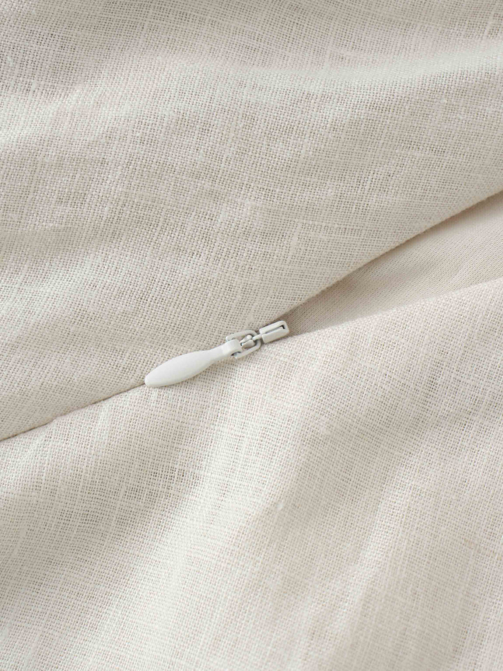 Linen A-Line Slip Dress-Ecru-4