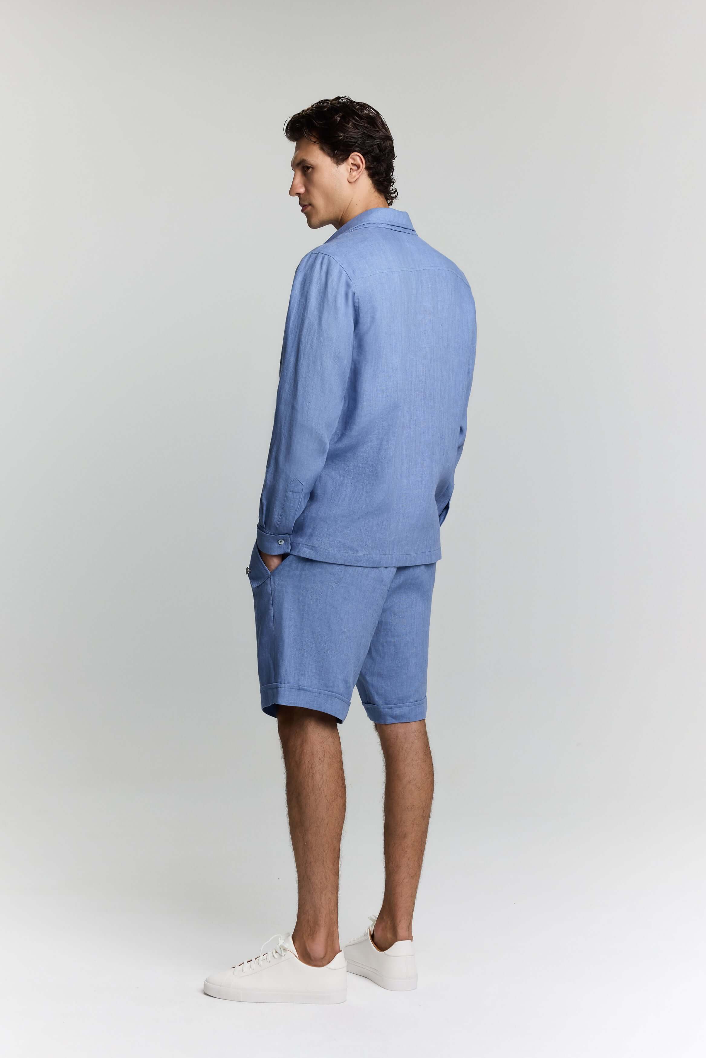 Lucia Denim Linen Shirt — Relaxed Fit