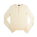 Superfine Wool Henley Sweater (Ivory)-0