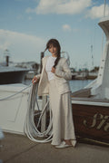 Linen Slip Skirt-Ecru-0