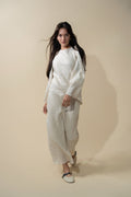 Linen A-Line Slip Dress-Ecru-0