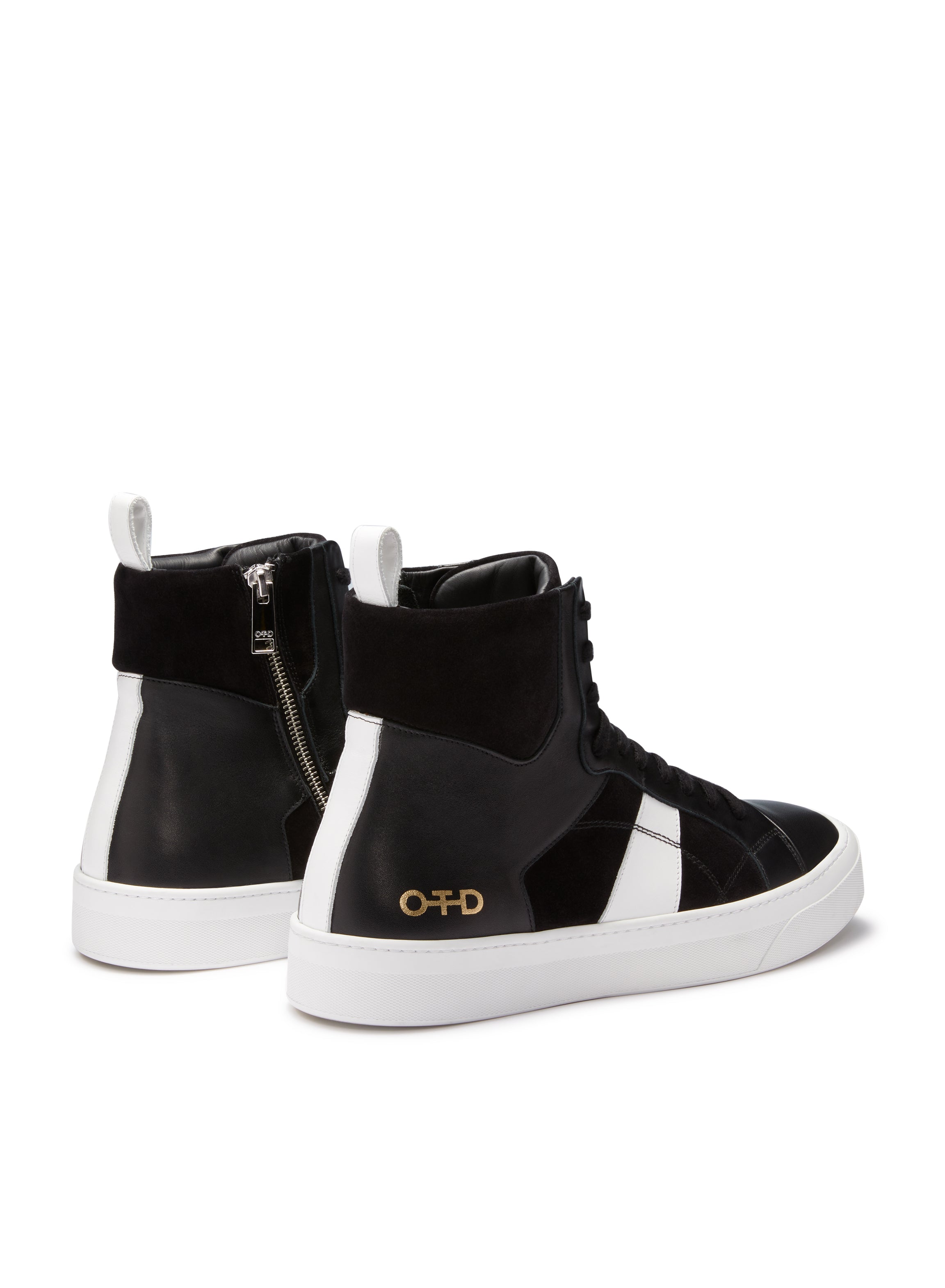 Hi-Top Zip Sneaker (Black)