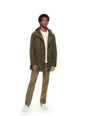 Paint-Splattered Linen-Blend Parka