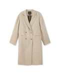 Brushed Linen Oversized Coat — Oat