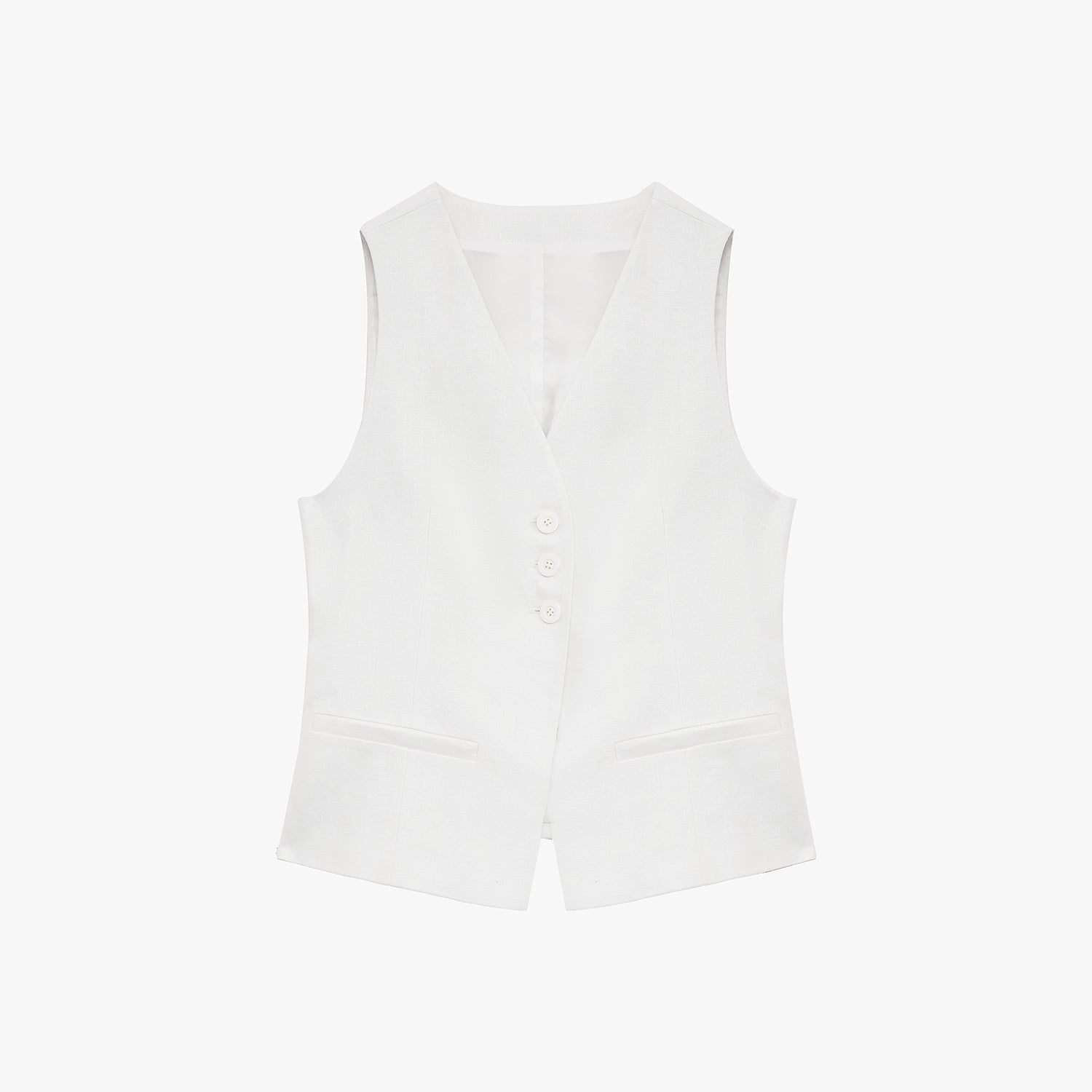 Old-Money Linen Vest & Trouser Suit