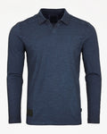 Mens Long Sleeve Vintage V-Neck Henley Polo T-Shirt