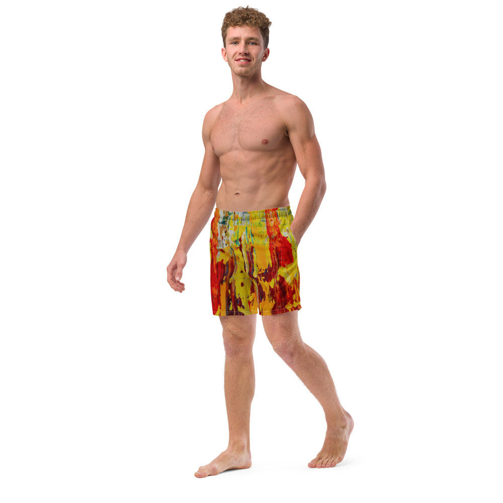 Color-Block Men's Swim Trunks