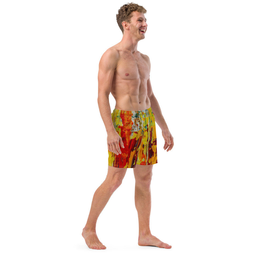 Color-Block Men's Swim Trunks