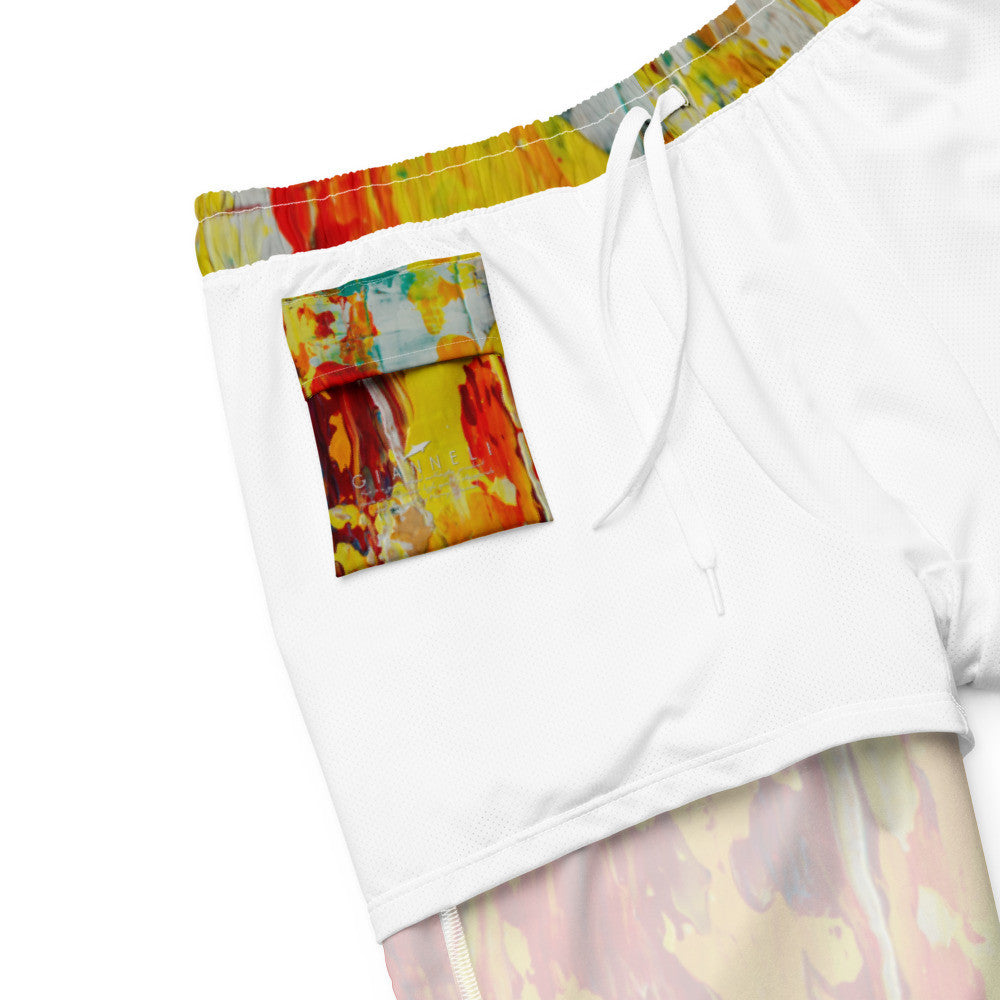 Color-Block Men's Swim Trunks