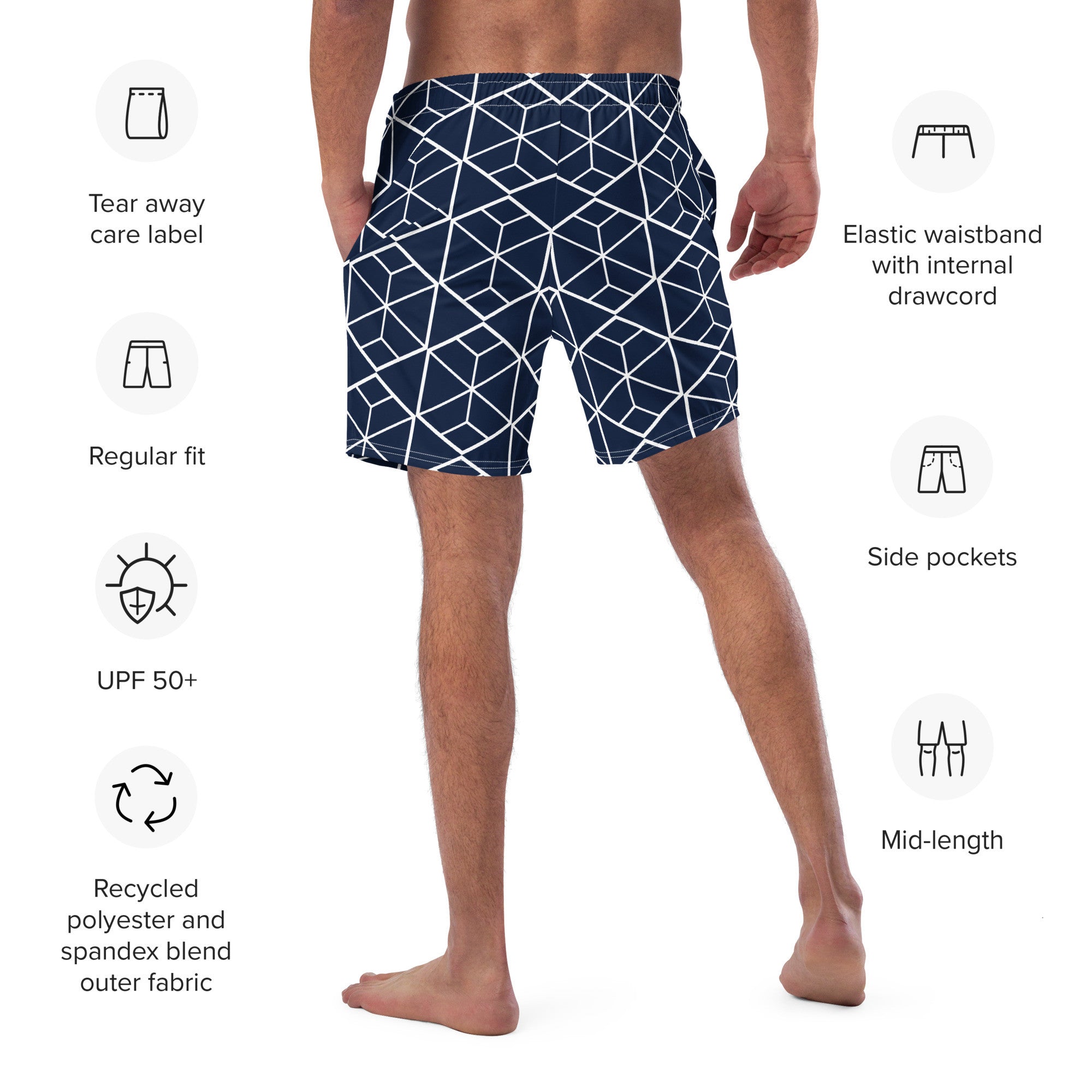 Recycled Men's Swim Trunks