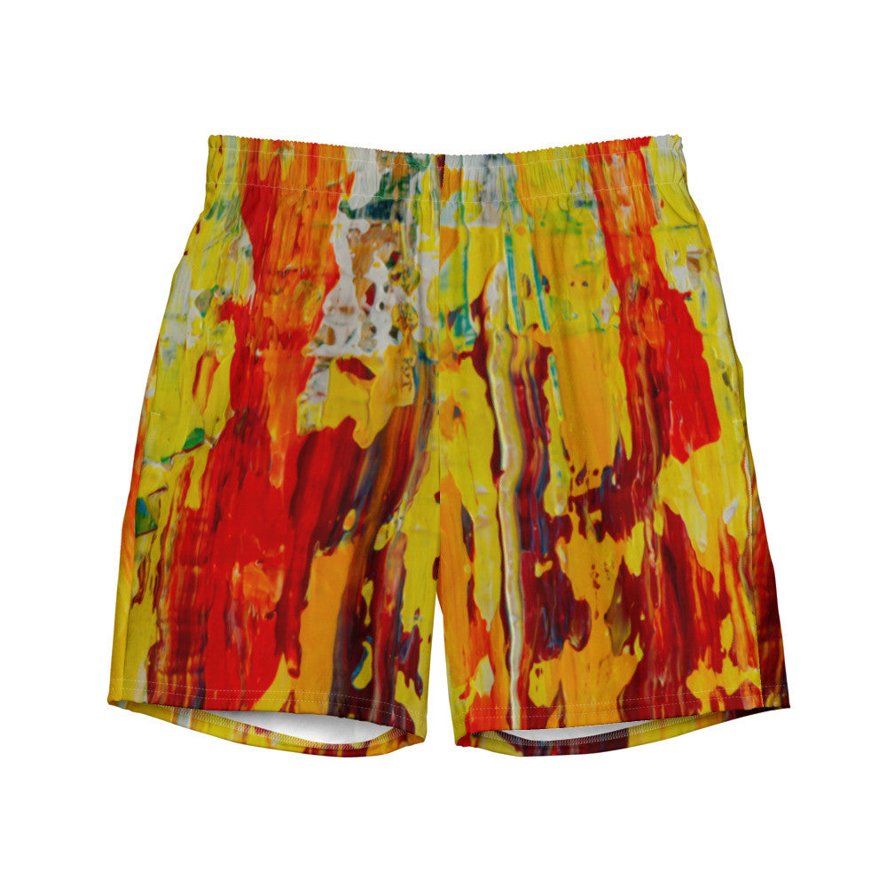 Color-Block Men's Swim Trunks