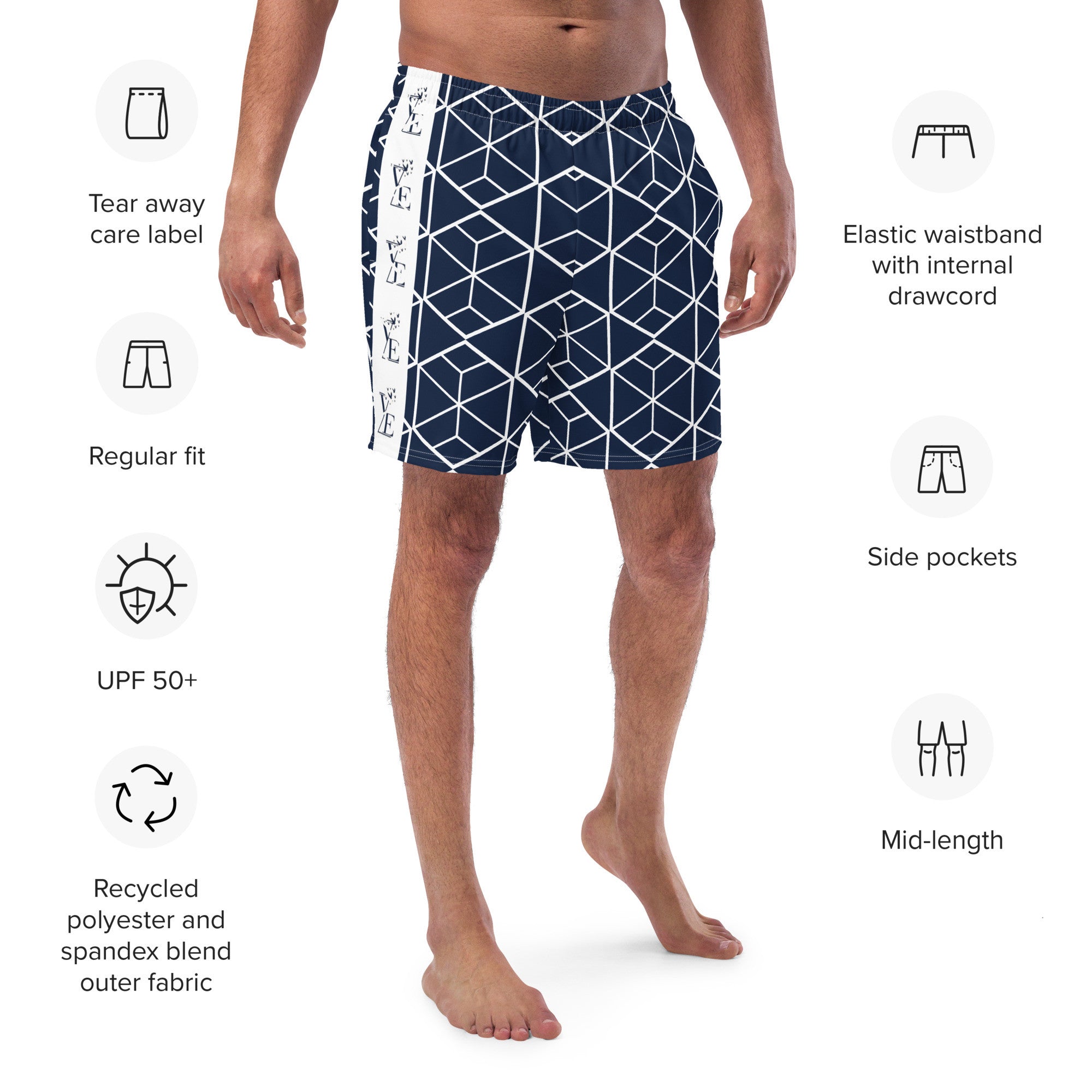 Recycled Men's Swim Trunks
