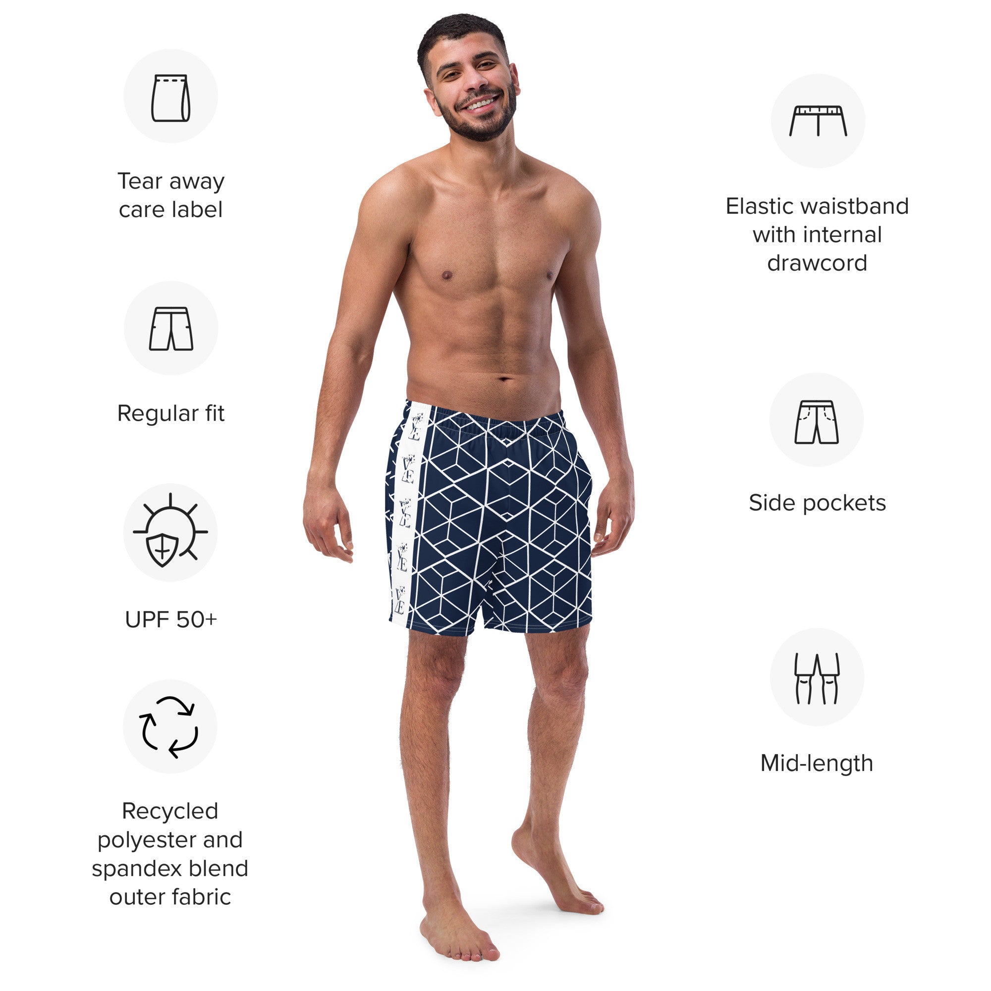 Recycled Men's Swim Trunks