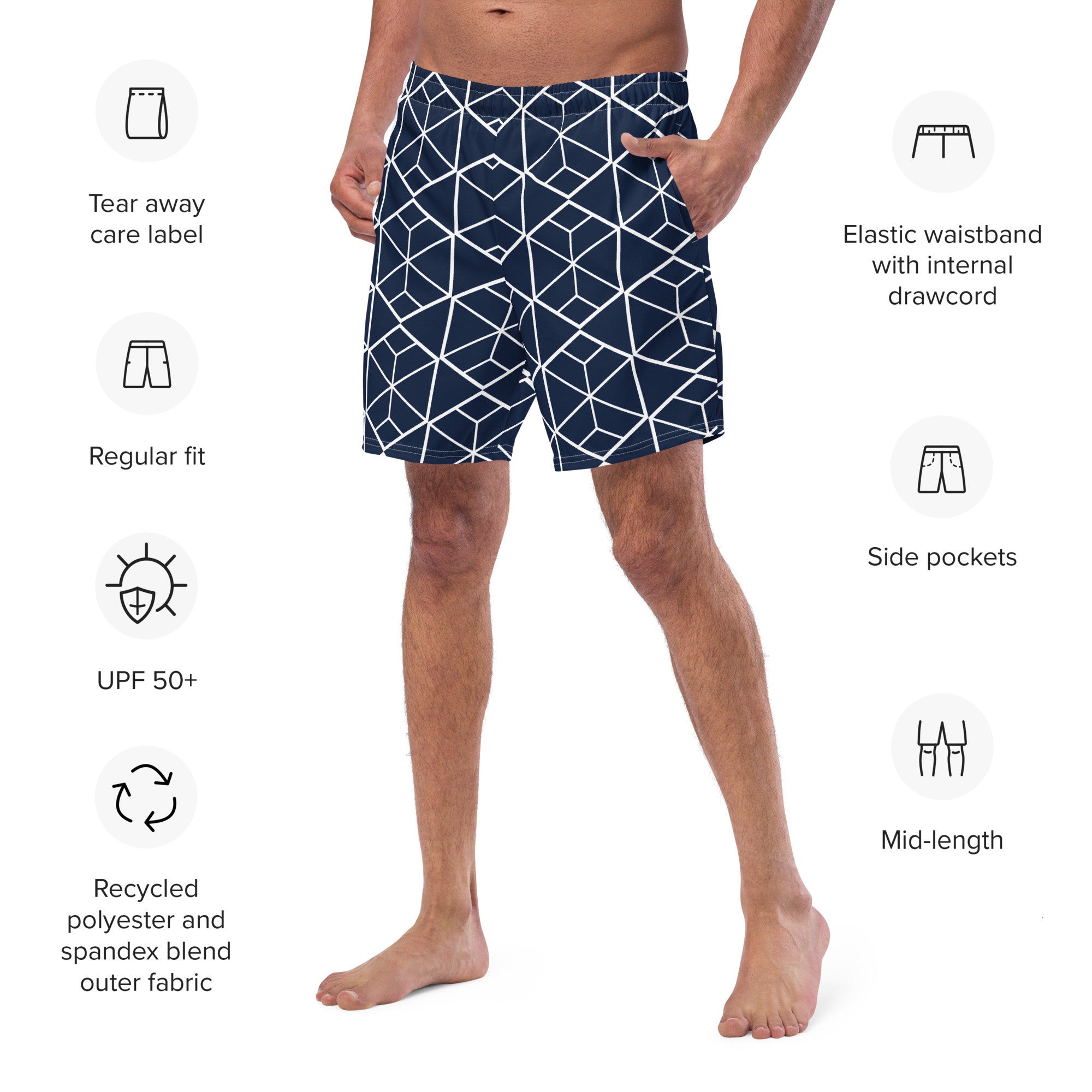 Recycled Men's Swim Trunks