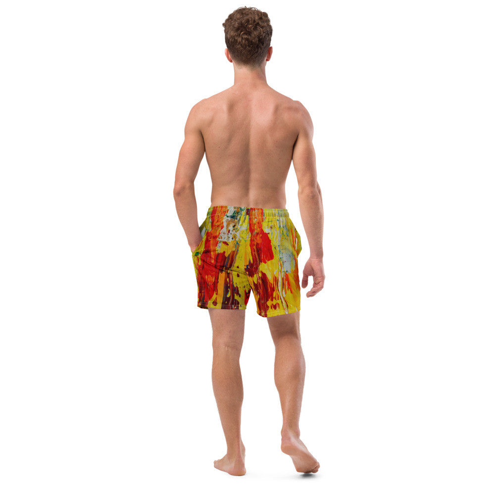 Color-Block Men's Swim Trunks