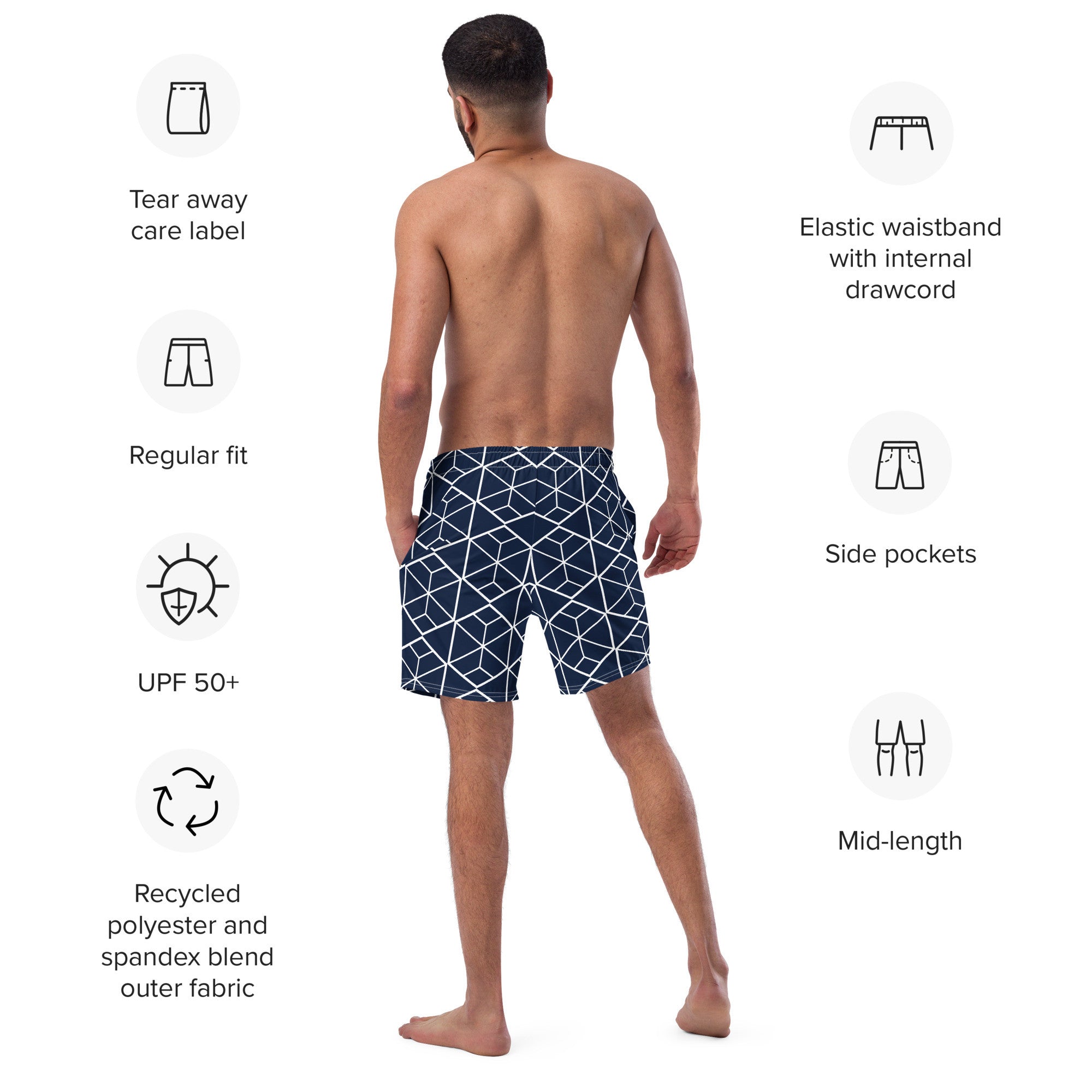 Recycled Men's Swim Trunks