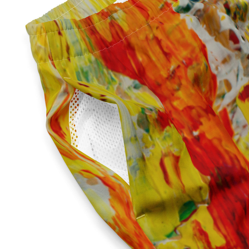 Color-Block Men's Swim Trunks
