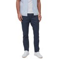 Mens Straight Fit Linen Blend Trousers