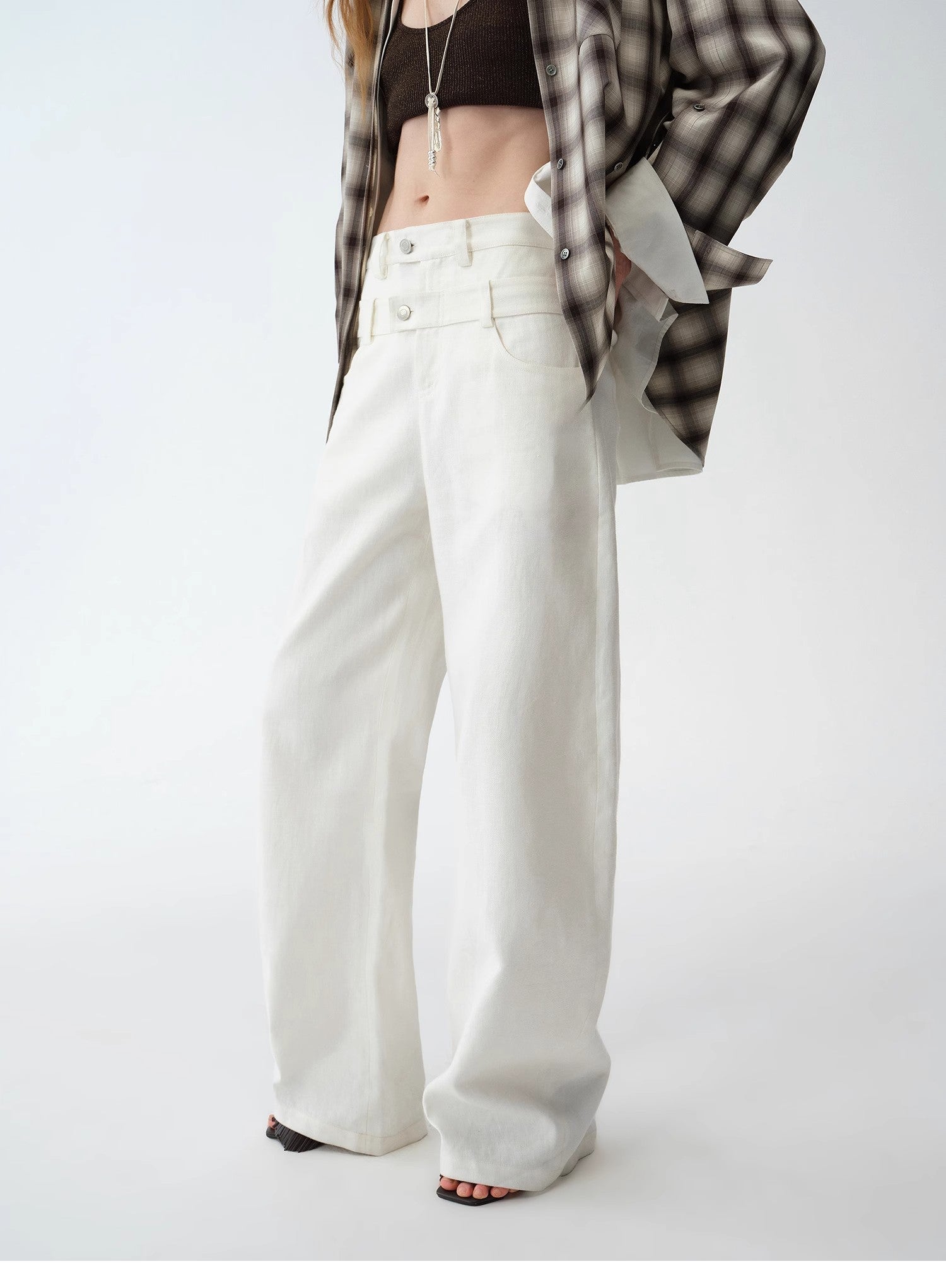 Old-Money Scimitar Linen Pants