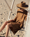 Brown Linen Dress