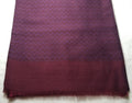 Reversible Burgundy Wool/Silk/Cashmere Scarf